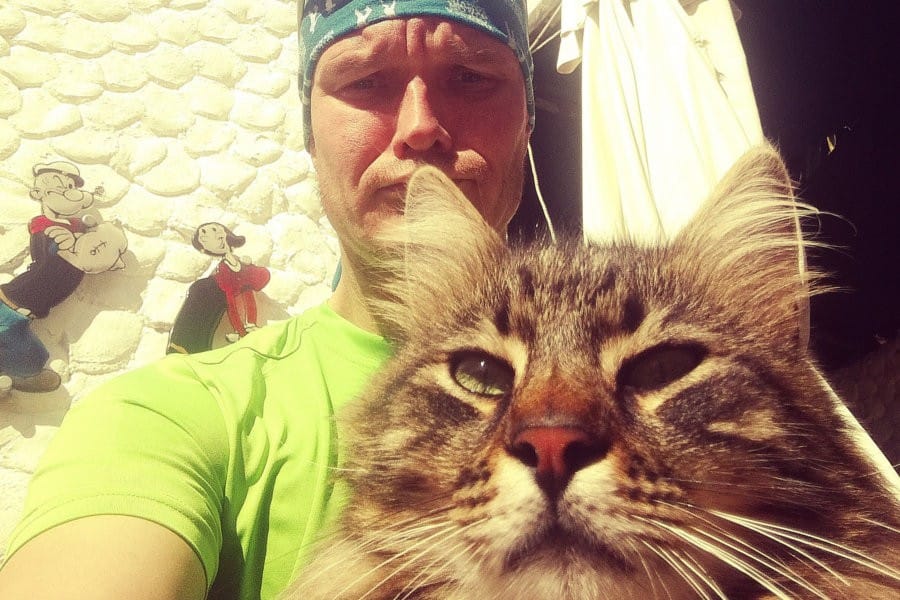 Toni & Spikey the Cat in Cyprus